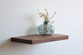 walnut floating shelf