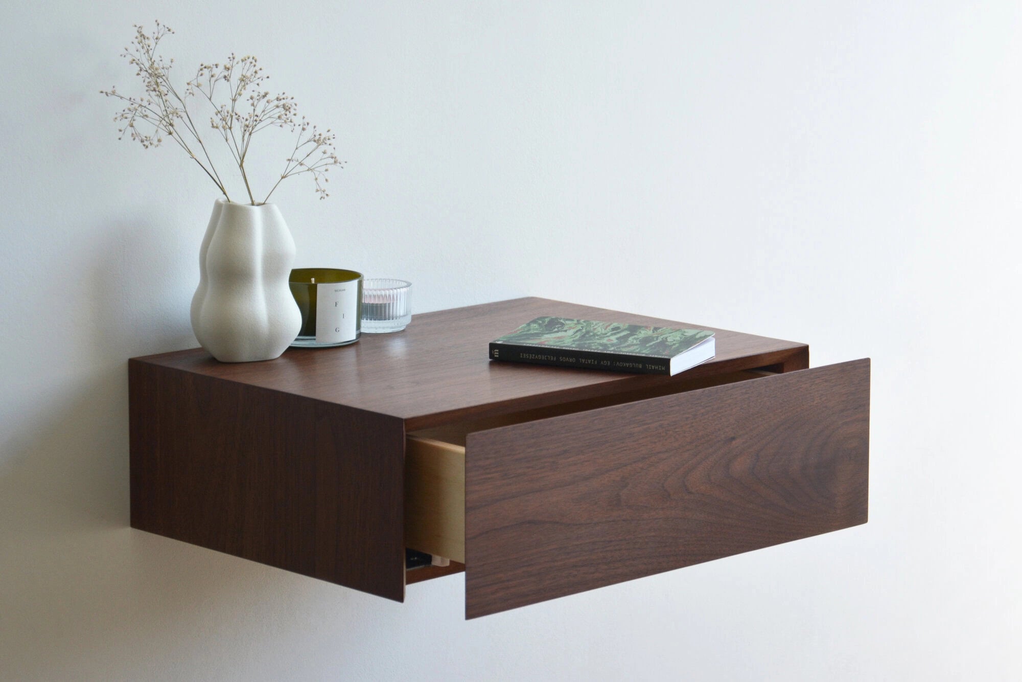 walnut nightstand