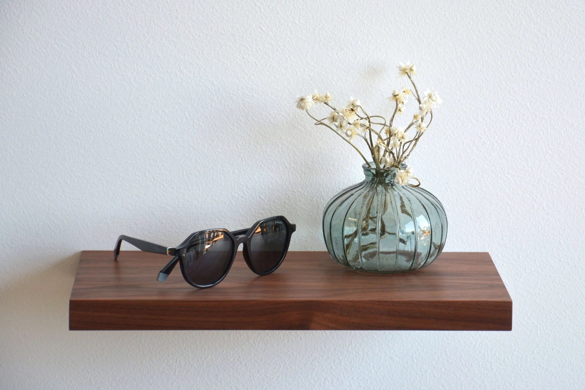 walnut shelf for entryway