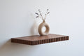 walnut wall shelf